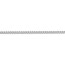 14k White Gold 2.5 mm Semi-Solid Curb Link Chain Necklace - 20 in