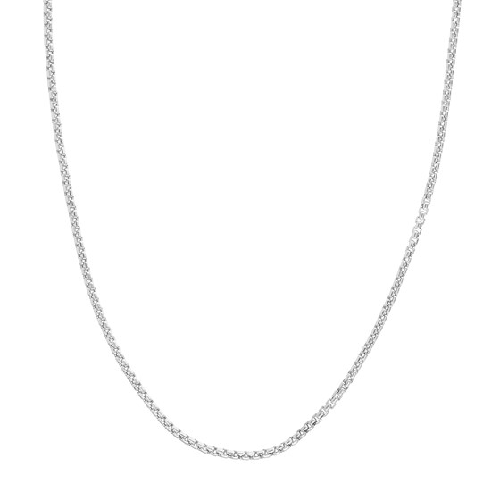14K White Gold 2.6 mm Box Chain w/ Lobster Clasp - 18 in.