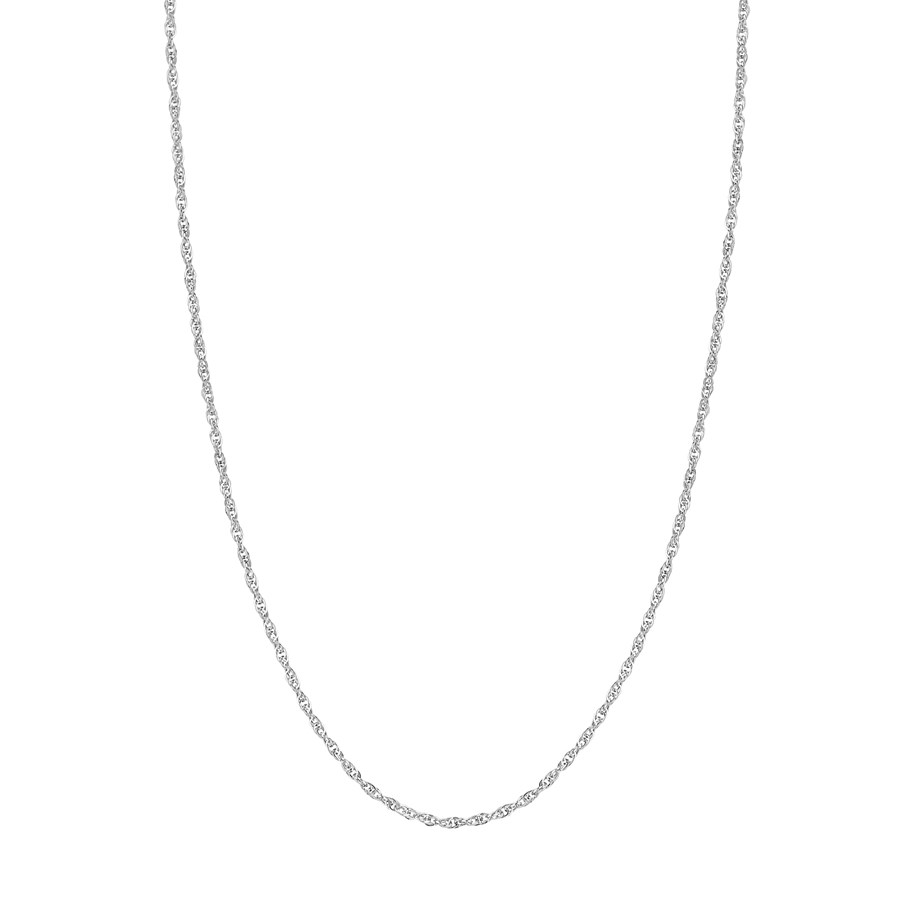 14K White Gold 2.6 mm Rope Chain w/ Lobster Clasp - 20 in.