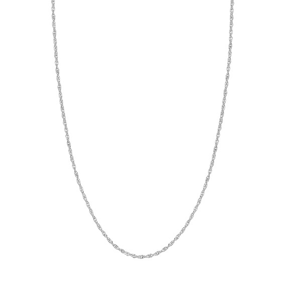 14K White Gold 2.6 mm Rope Chain w/ Lobster Clasp - 20 in.