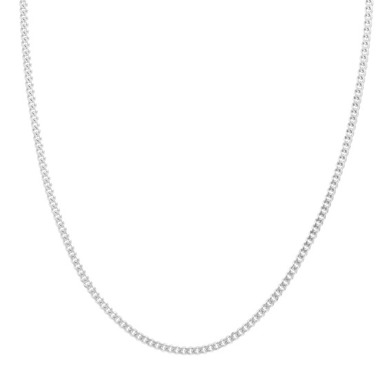 14K White Gold 2.7 mm Curb Chain w/ Lobster Clasp - 22 in. 14K White Gold 2.7 mm Curb Chain w/ Lobster Clasp - 22 in.