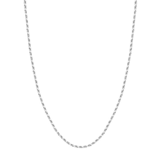 14K White Gold 2.7 mm Rope Chain w/ Lobster Clasp - 20 in.