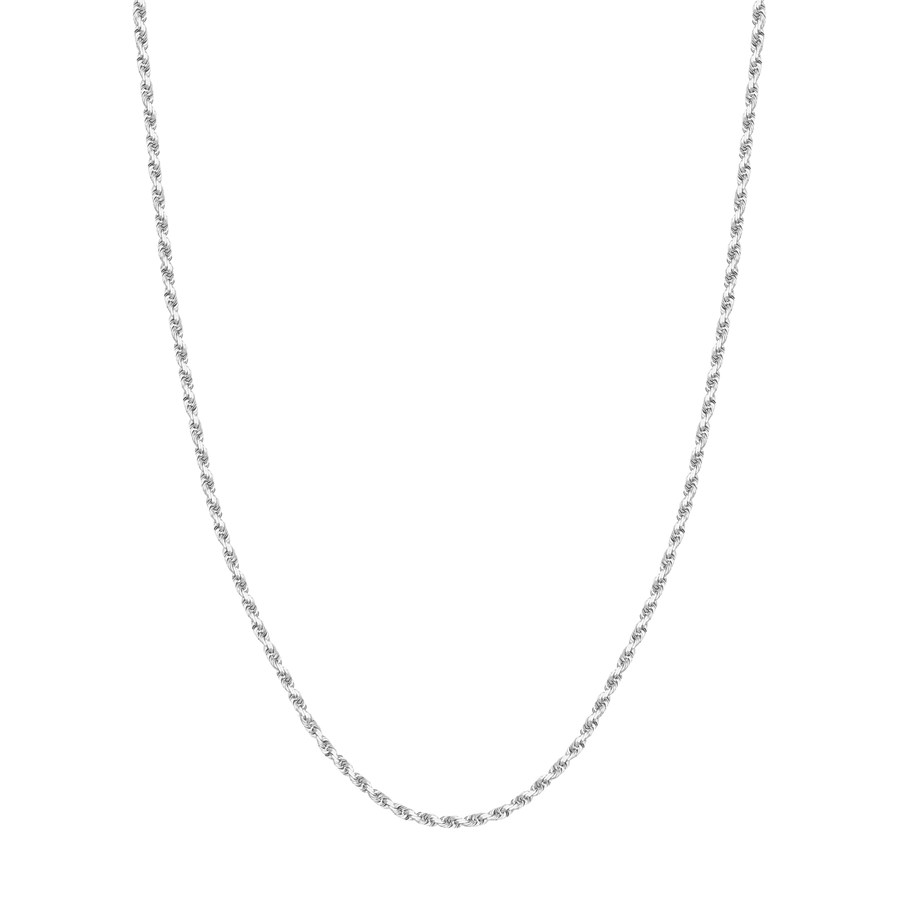 14K White Gold 2.7 mm Rope Chain w/ Lobster Clasp - 22 in.