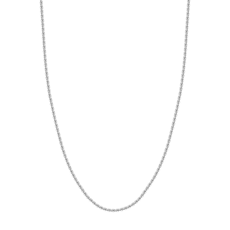 14K White Gold 2.9 mm Rope Chain w/ Lobster Clasp - 24 in.