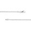 14K White Gold 2 mm Bead Chain w/ Lobster Clasp - 18 in.