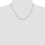 14k White Gold 2 mm Cable Chain Necklace - 18 in.