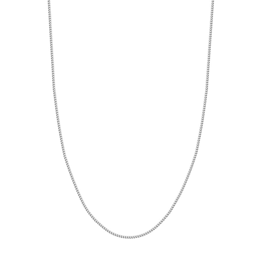 14K White Gold 2 mm Franco Chain w/ Lobster Clasp - 20 in.