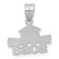 14K White Gold 2023 Graduation Cap and Diploma Charm - 16.4 mm