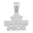 14K White Gold 2024 Graduation Cap and Diploma Charm - 16.4 mm