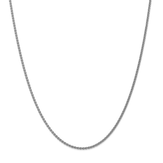 14k White Gold 21 mm Spiga Pendant Chain Necklace - 20 in. 14k White Gold 21 mm Spiga Pendant Chain Necklace - 20 in.