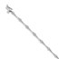 14k White Gold .28ct Diamond Fine Link Bracelet - 7 in.