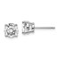 14k White Gold 2ct Cert Lab Grown Diamond 4-Prong Earring