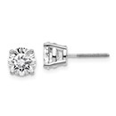 14k White Gold 2ct Cert. Lab Grown Diamond Earring