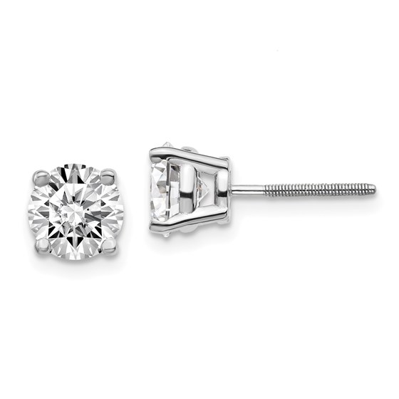 14k White Gold 2ct Cert. Lab Grown Diamond Earring 14k White Gold 2ct Cert. Lab Grown Diamond Earring
