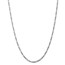14k White Gold 3.0 mm Flat Figaro Chain - 22 in.