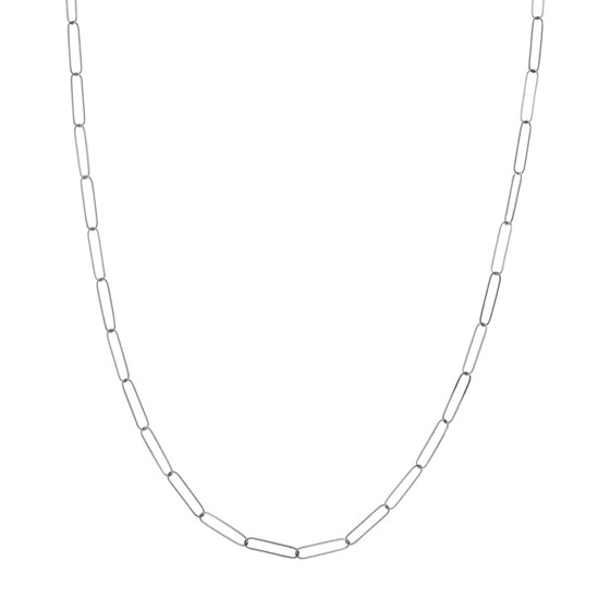 14K White Gold 3.4 mm Fancy Chain w/ Lobster Clasp - 18 in. 14K White Gold 3.4 mm Fancy Chain w/ Lobster Clasp - 18 in.