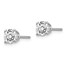 14k White Gold 3/4ct Cert Lab Grown Diamond 4-Prong Earring