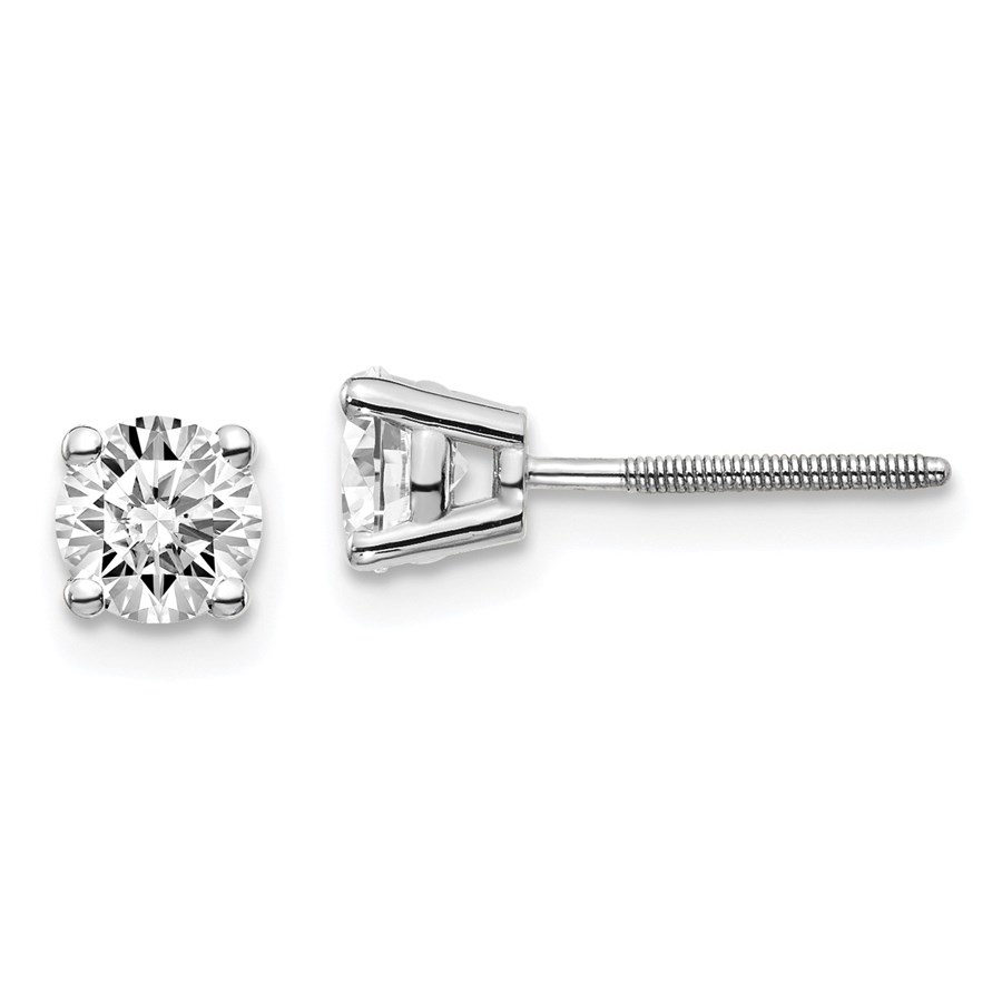 14k White Gold 3/4ct Lab Grown Diamond Earring