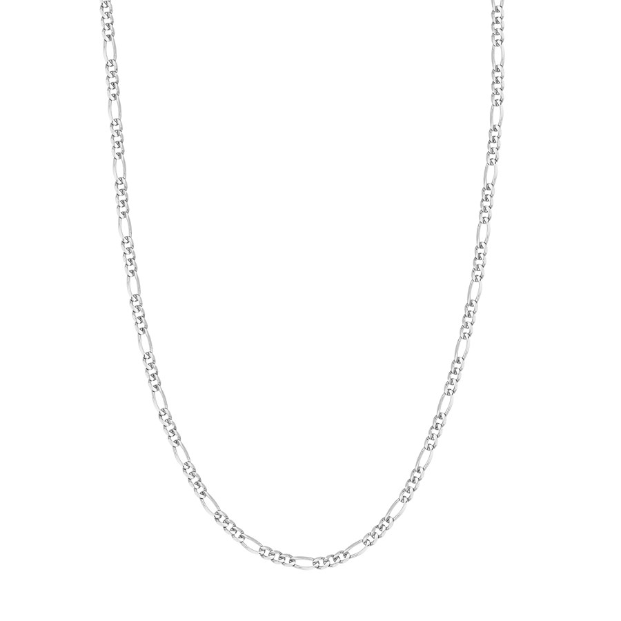14K White Gold 3.9 mm Figaro Chain w/ Lobster Clasp - 20 in.