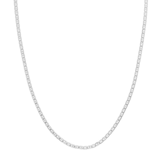 14K White Gold 3 mm Mariner Chain w/ Lobster Clasp - 20 in.