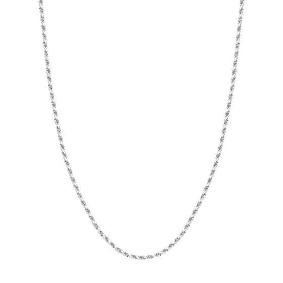 14K White Gold 3 mm Rope Chain w/ Lobster Clasp - 20 in. 14K White Gold 3 mm Rope Chain w/ Lobster Clasp - 20 in.