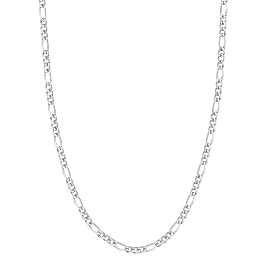 14K White Gold 4.75 mm Figaro Chain w/ Lobster Clasp - 18 in.