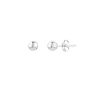 14K White Gold 4 mm Ball Stud Earrings