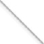 14K White Gold .4 mm Carded Cable Rope Chain - 16 in.