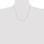 14K White Gold .4 mm Carded Cable Rope Chain - 20 in.