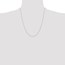 14K White Gold .4 mm Carded Cable Rope Chain - 22 in.