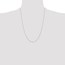 14K White Gold .4 mm Carded Cable Rope Chain - 24 in.