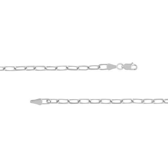 14K White Gold 4 mm Forzentina Chain w/ Lobster Clasp - 18 in.