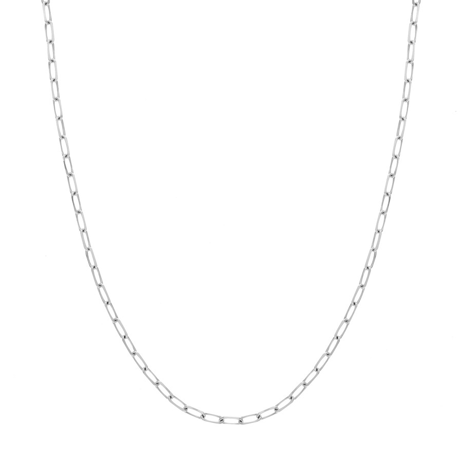 14K White Gold 4 mm Forzentina Chain w/ Lobster Clasp - 24 in.