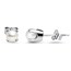 14k White Gold 4 mm Freshwater Pearl Stud Earrings