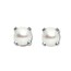 14k White Gold 4 mm Freshwater Pearl Stud Earrings