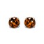 14k White Gold 4 mm Garnet Stud Earrings