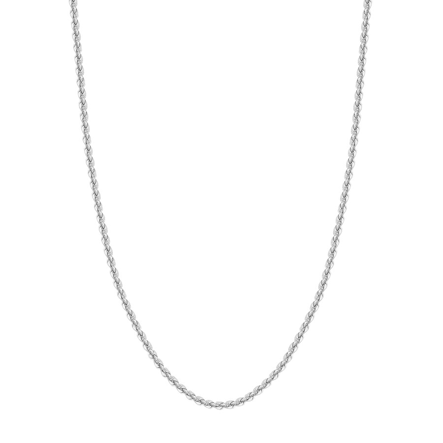 14K White Gold 4 mm Rope Chain w/ Lobster Clasp - 20 in.