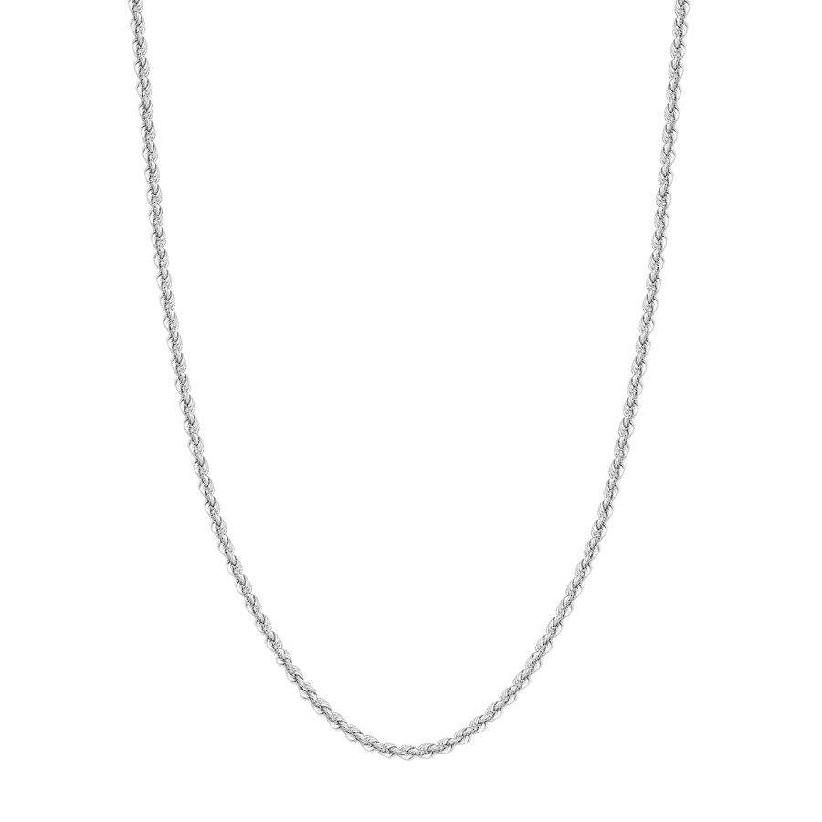 14K White Gold 4 mm Rope Chain w/ Lobster Clasp - 22 in.