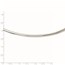 14K White Gold 4mm Domed Omega Necklace - 16 in.
