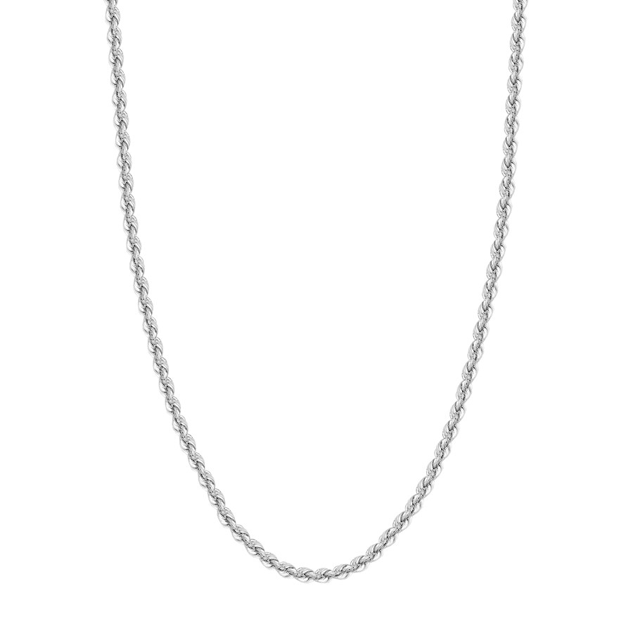 14K White Gold 5.1 mm Rope Chain w/ Lobster Clasp - 20 in.