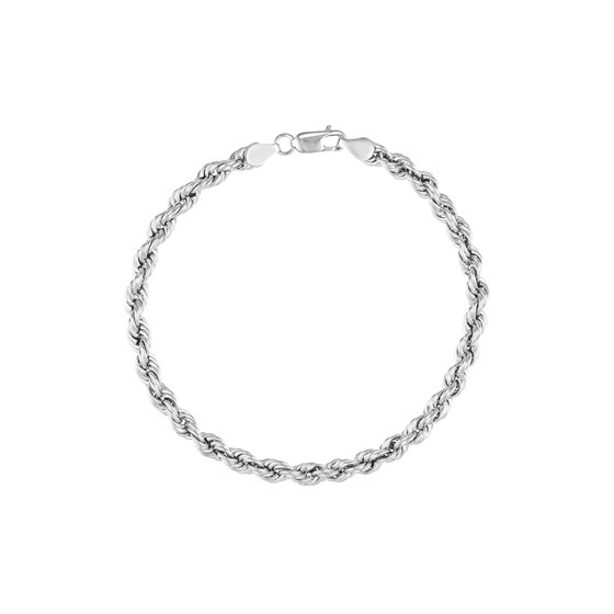 14K White Gold 5.1 mm Rope Chain w/ Lobster Clasp - 8.5 in. 14K White Gold 5.1 mm Rope Chain w/ Lobster Clasp - 8.5 in.