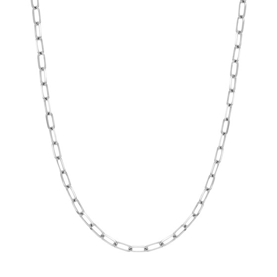 14K White Gold 5.25 mm Forzentina Chain w/ Lobster Clasp - 24 in. 14K White Gold 5.25 mm Forzentina Chain w/ Lobster Clasp - 24 in.