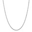 14k White Gold .5 mm Cable Rope Chain Necklace - 18 in.