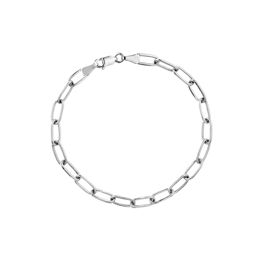 14K White Gold 5 mm Forzentina Chain w/ Lobster Clasp - 7.5 in.