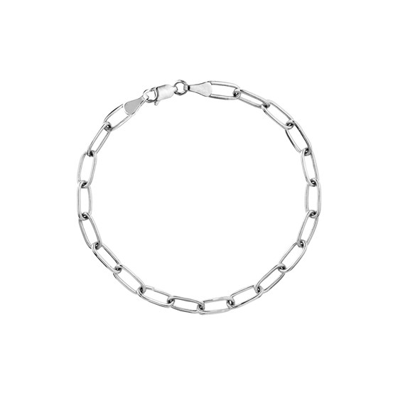 14K White Gold 5 mm Forzentina Chain w/ Lobster Clasp - 7.5 in. 14K White Gold 5 mm Forzentina Chain w/ Lobster Clasp - 7.5 in.