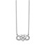 14k White Gold .512ct Diamond Infinity w/Heart Necklace - 18 in.