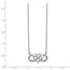 14k White Gold .512ct Diamond Infinity w/Heart Necklace - 18 in.