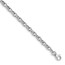 14K White Gold 6 mm Polished Fancy Link Bracelet - 7.5 in.