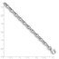 14K White Gold 6 mm Polished Fancy Link Bracelet - 7.5 in.