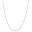 14k White Gold .6 mm Solid Cable Chain Necklace - 20 in.